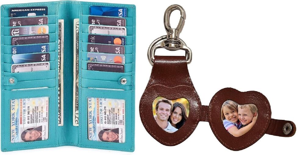 3846 Wise Owl Stylish Bifold Long Slim Wallets - Real Leather & 3D Leather